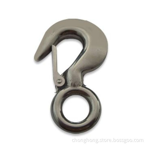 Eye Slip Hook, Made of AISI316 and 304 Stainless Steel, Eye Grab Hooks Available